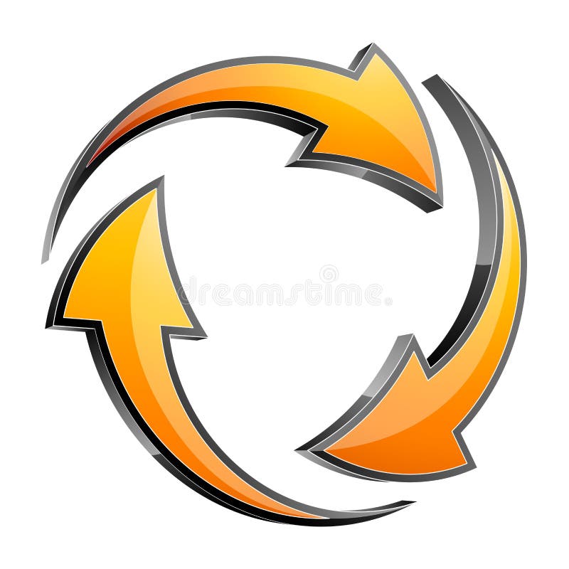 3d arrow royalty free illustration