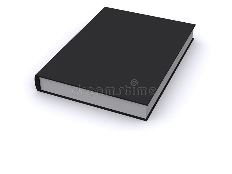 3d, black isolated book