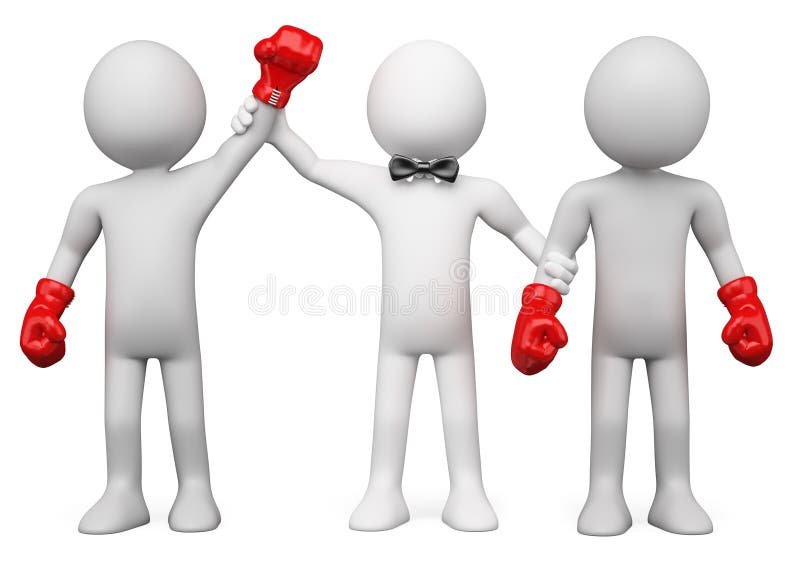 3d boks target697_0_ arbitra zwycięzcy ilustracja wektor 3d boks target697_0_ arbitra zwycięzcy ilustracja wektor