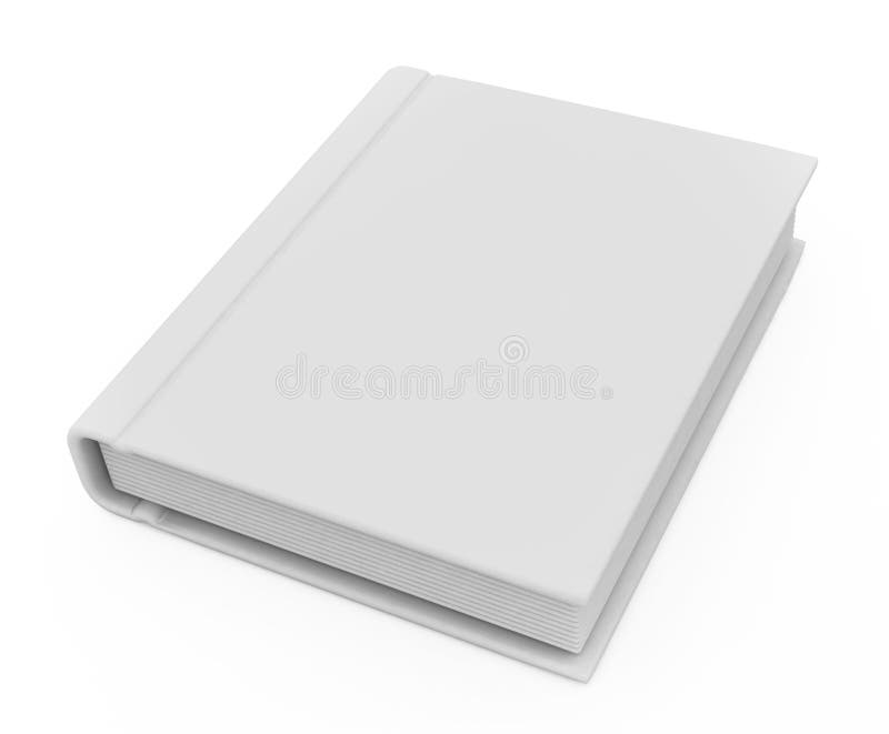 3d book with a blank cover