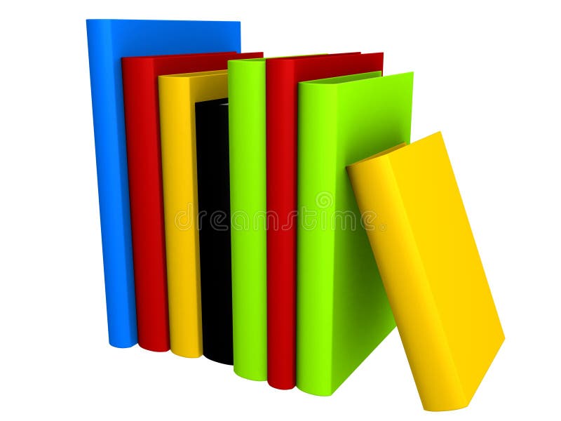 Tower of books stock vector. Illustration of library, data - 9835785