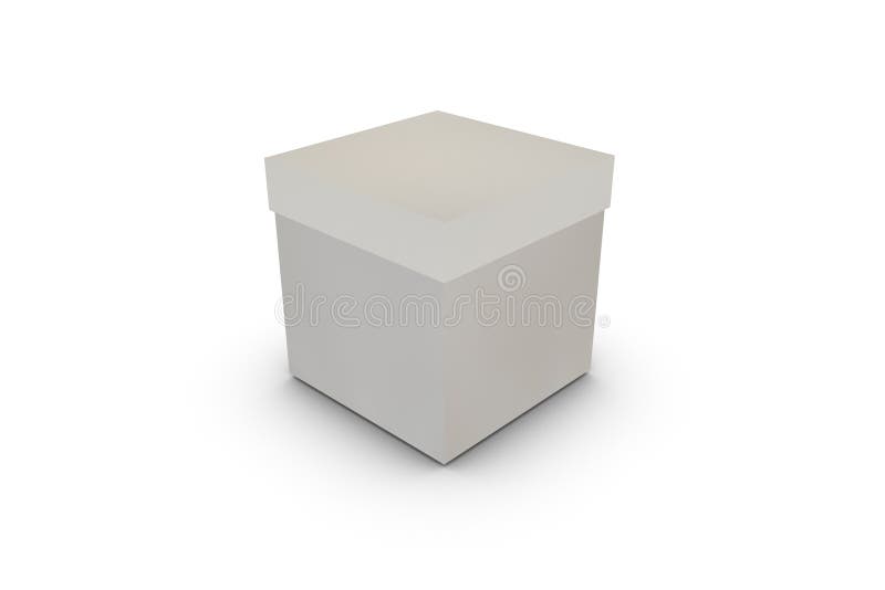 3D Box royalty free illustration