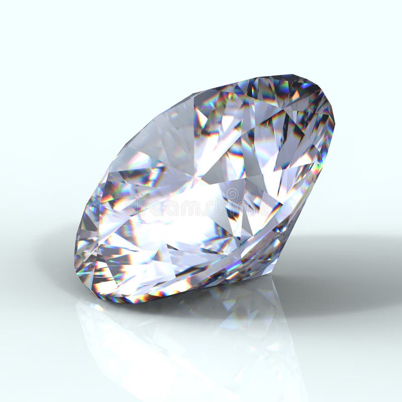 3d briljante besnoeiingsdiamant