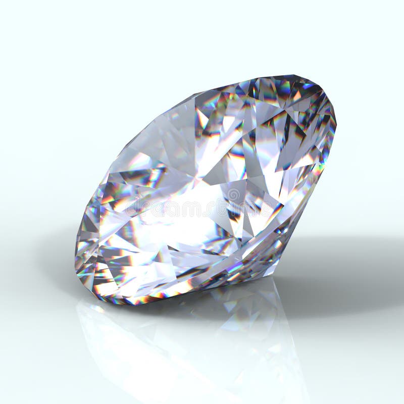 3d brilliant cut diamond stock photo. Image of bridal 10028580