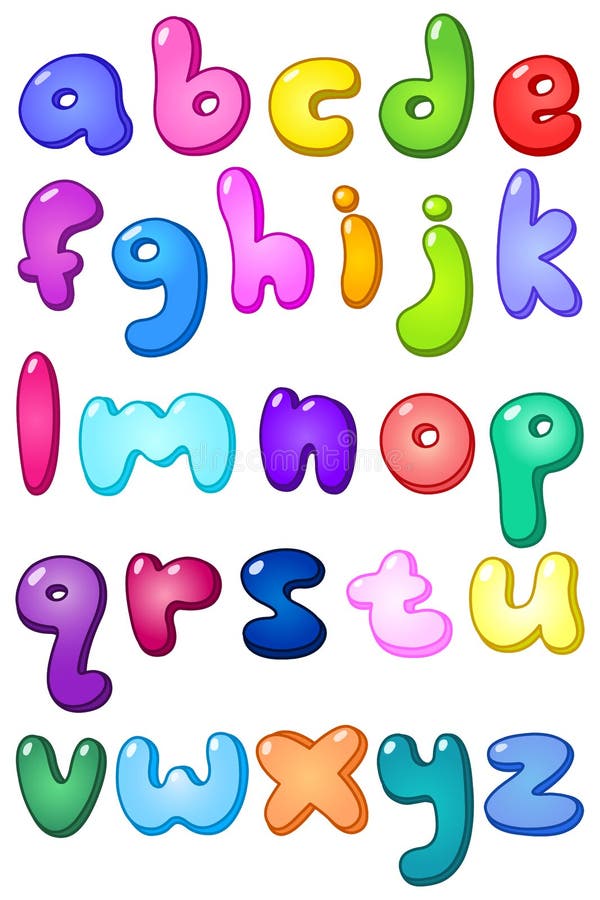 3d bubble lower case alphabet stock photography image