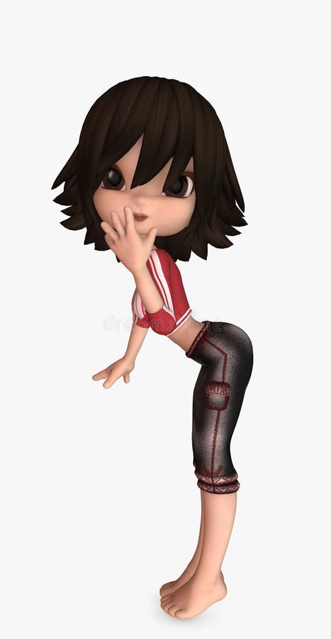 3d cartoon girl stock illustration. Illustration of happy - 9080345 3d cartoon girl stock illustration. Illustration of happy - 9080345
