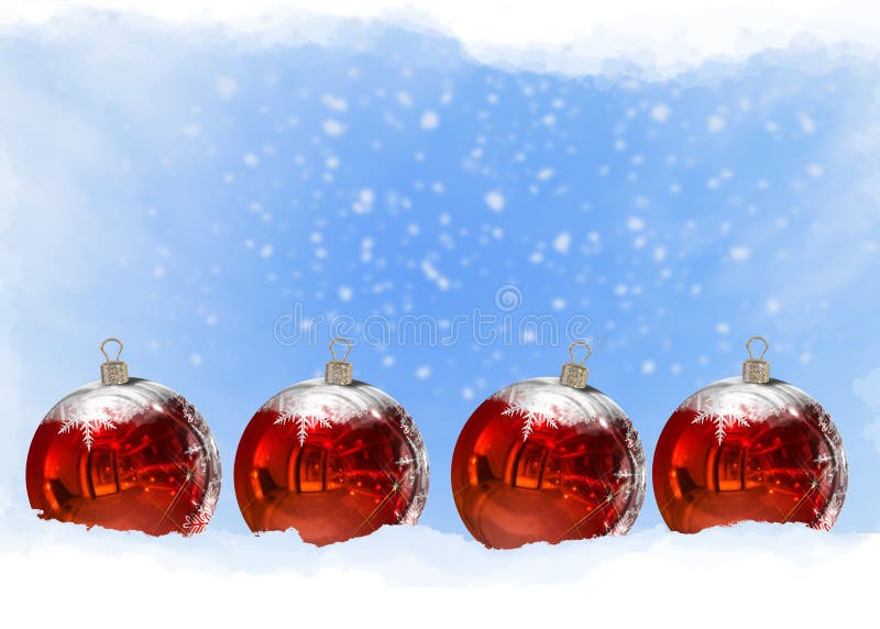 3D Christmas Balls background