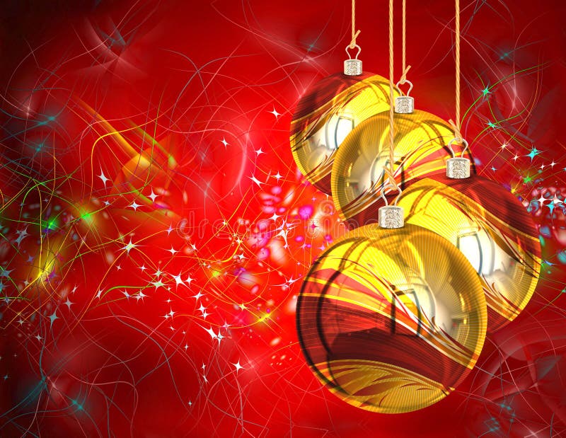 3D Christmas Balls background