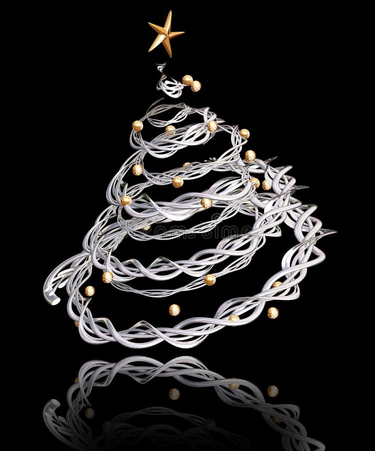 3D Christmas tree stock illustration 3D Christmas tree stock illustration