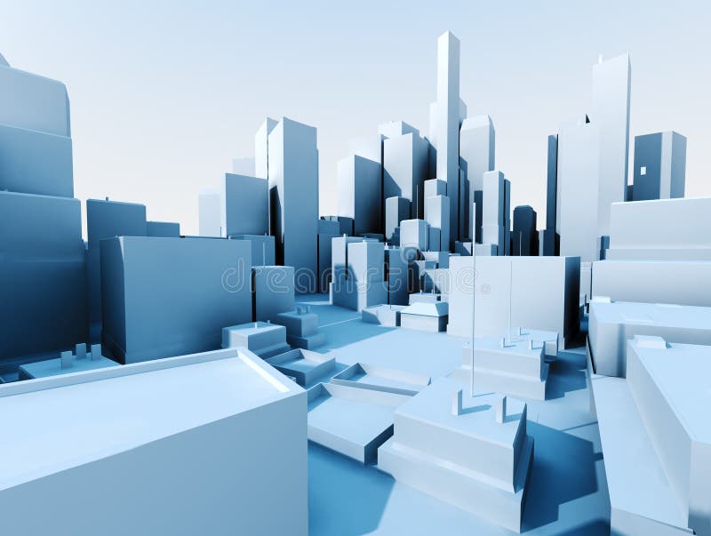 3d city landscape