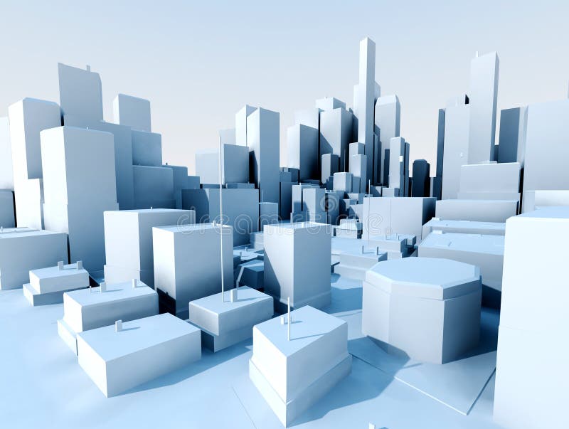 3d city landscape