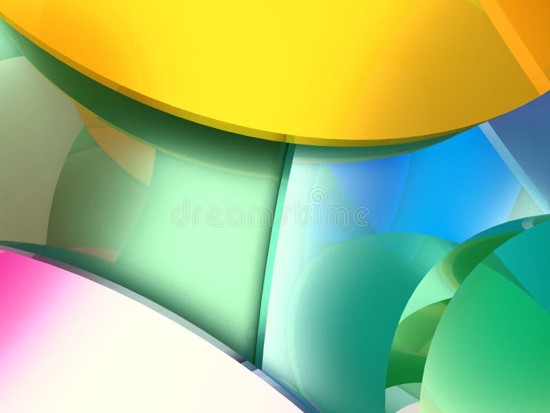 3d colorful background of circles royalty free illustration