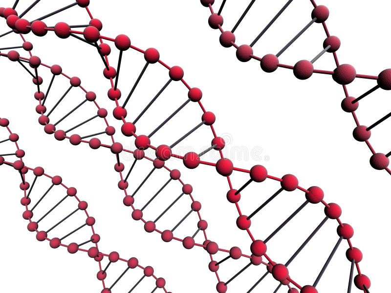 3d dna royalty free illustration