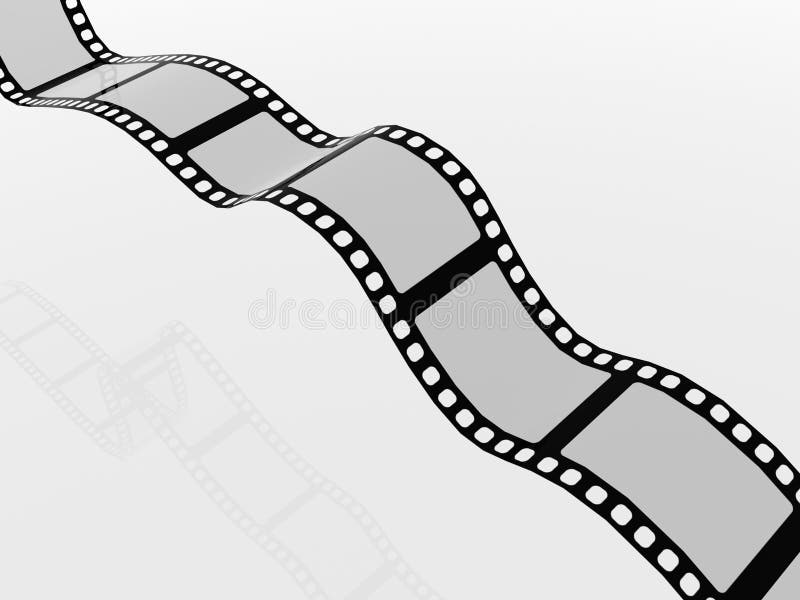 3D Film Strip royalty free illustration 3D Film Strip royalty free illustration