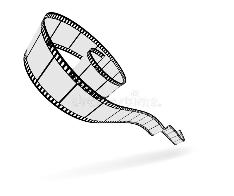 3D film strip cut