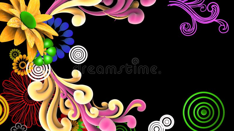 3D Flower Vector Illustration