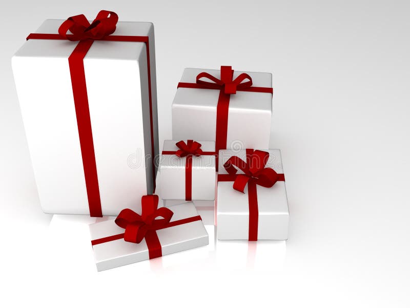 3d gift box illustration