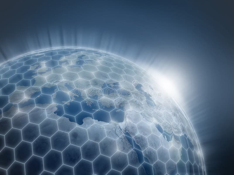 3d globalna ilustracyjna sieć ilustracji