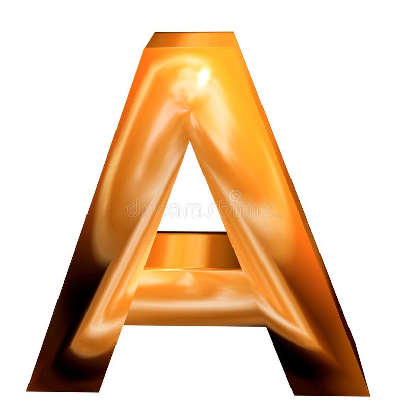 3D Golden Letters