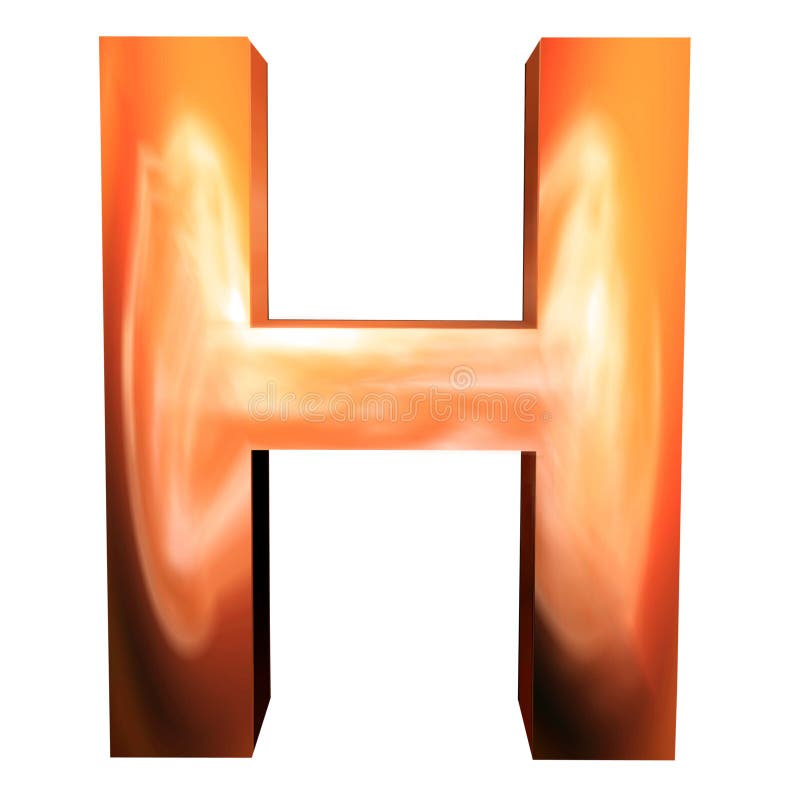 3D Golden Letters royalty free illustration