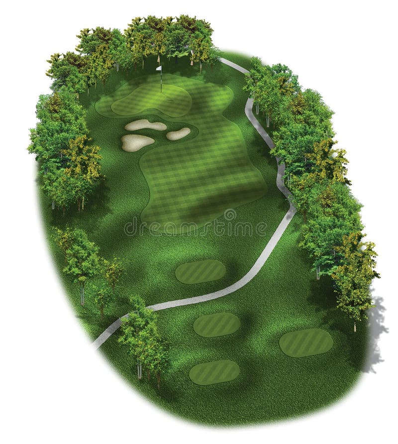 3D Golf Course Hole Layouts