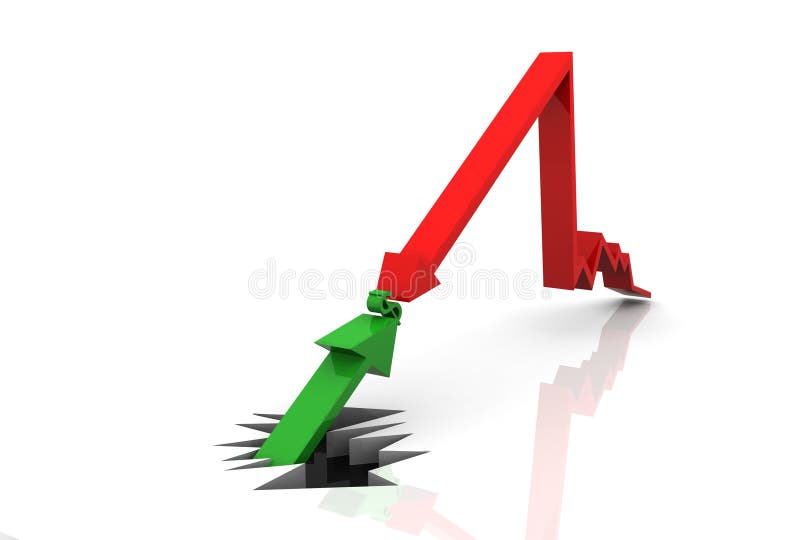 3d graph showing rise in profits