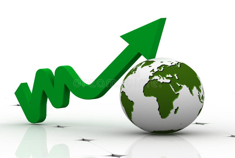 3d graph showing rise in profits or earnings