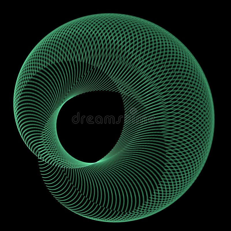 3d green wire twist