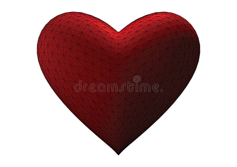 3d heart - vector