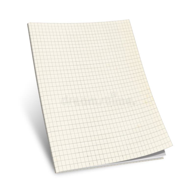 3D Illustration of Squared Notebook