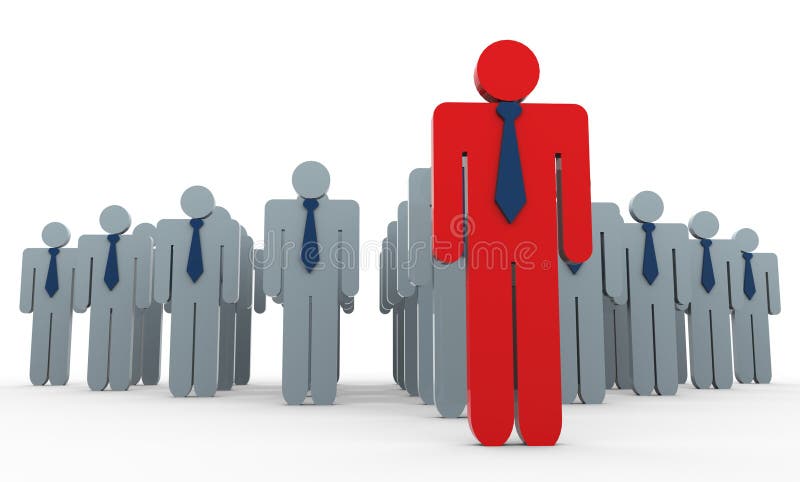3d leader royalty free illustration