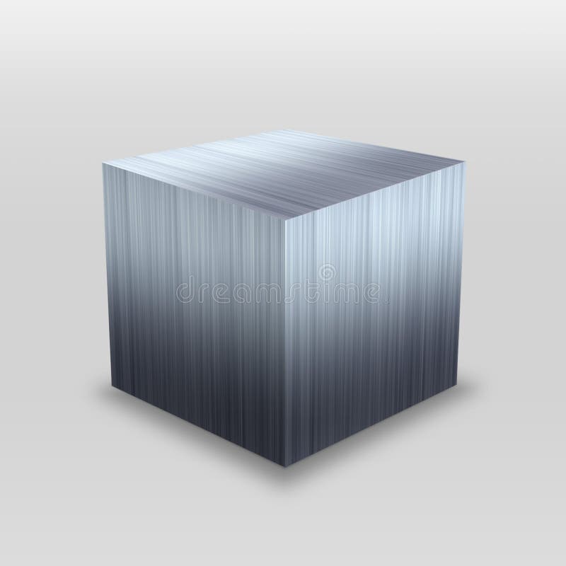 3D Metal Box royalty free illustration