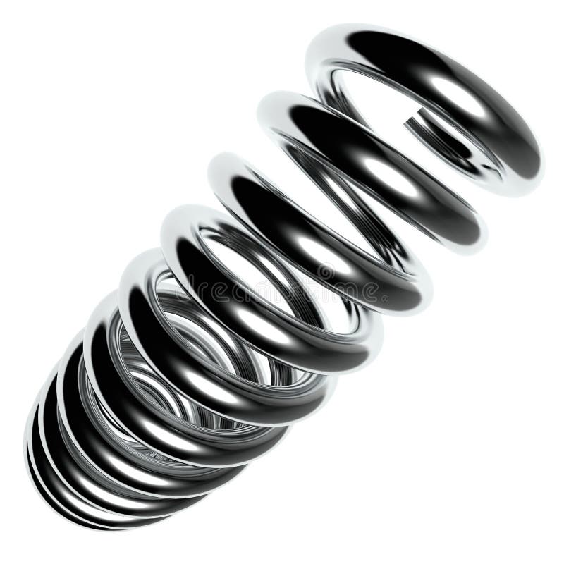 3d Metal Spring Royalty Free Stock Images Image 21949849