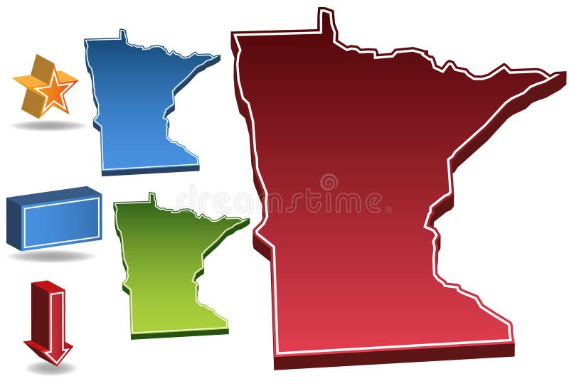 3d Minnesota royalty ilustracja 3d Minnesota royalty ilustracja
