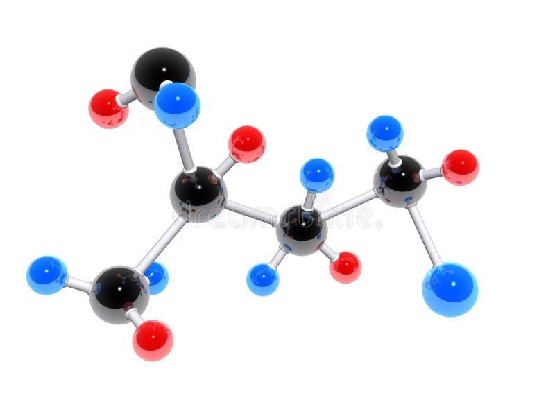 3d molecules stock illustration