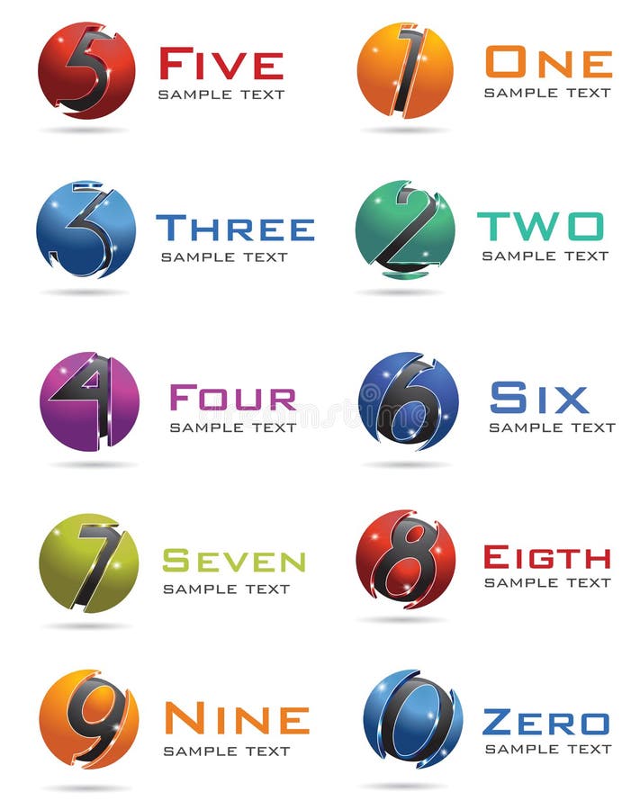 3D Numbers Logo