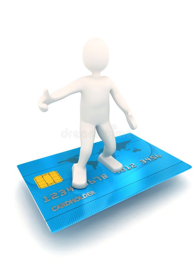 3d person on credit card