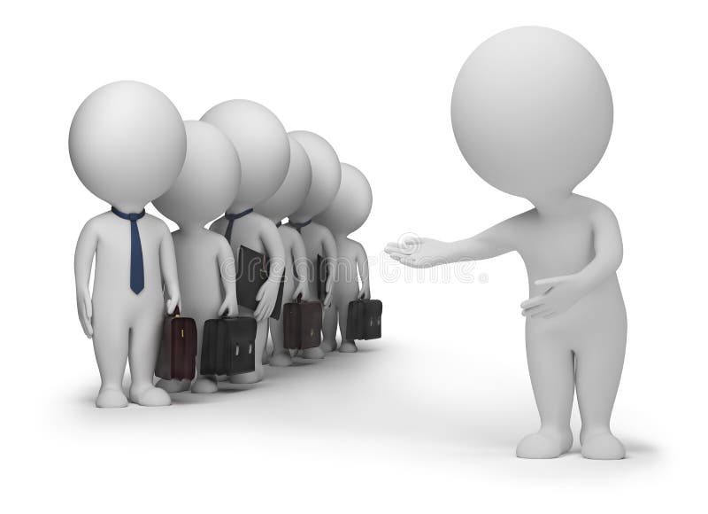 3d petits gens - clients illustration libre de droits 3d petits gens - clients illustration libre de droits