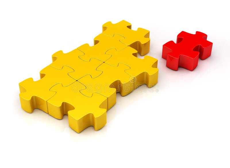 3d, puzzle isolato su bianco illustrazione vettoriale 3d, puzzle isolato su bianco illustrazione vettoriale