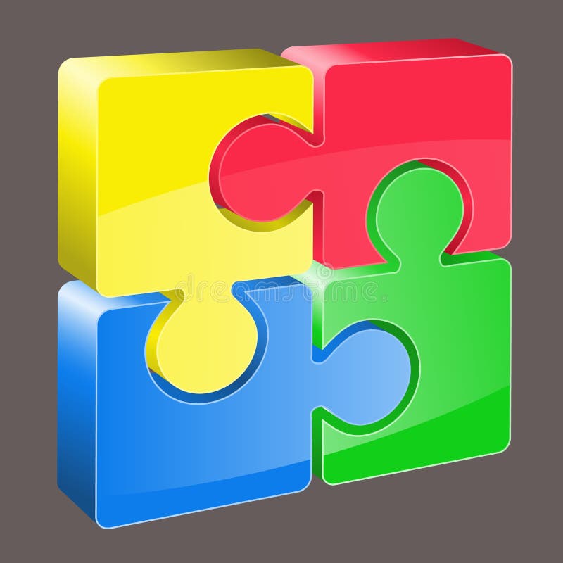 Download 3d puzzle vector stock vector. Illustration of games ...