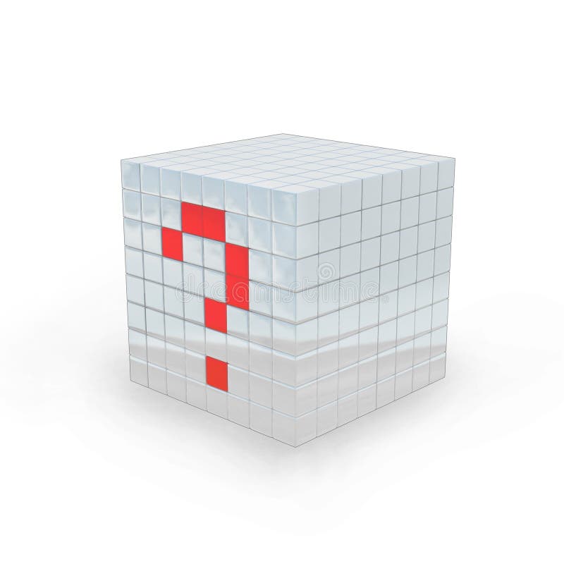 3D - Questionmark cube