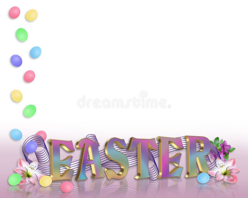 Download 3d Rabatowy Easter Jajek Kwiatów Tekst Ilustracji - Ilustracja złożonej z granica, tło: 13332033
