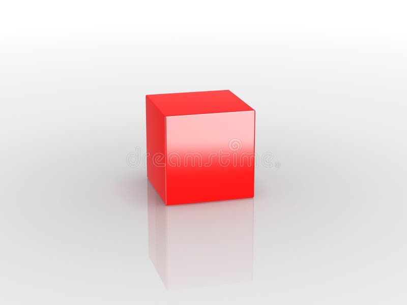 3d - red box