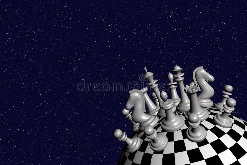 3d Chess Game Pieces Figures Stock Photo - Download Image Now