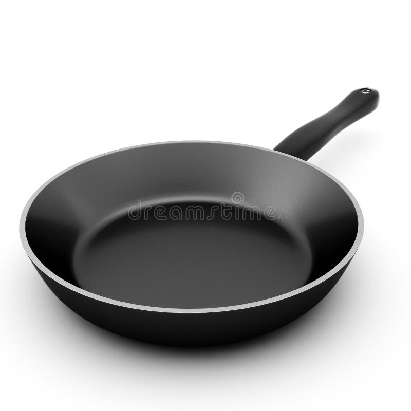 3d render of pan on white