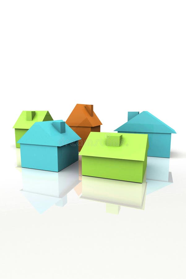 3D Render Real Estate Concept