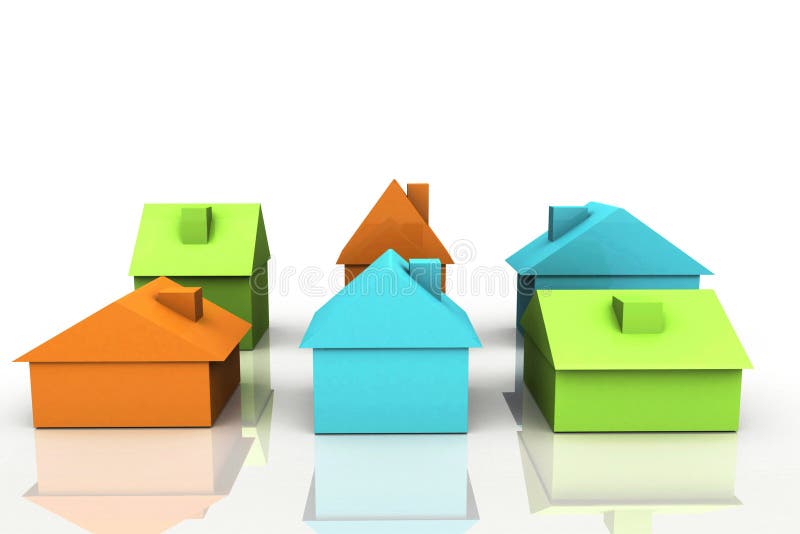 3D Render Real Estate Concept