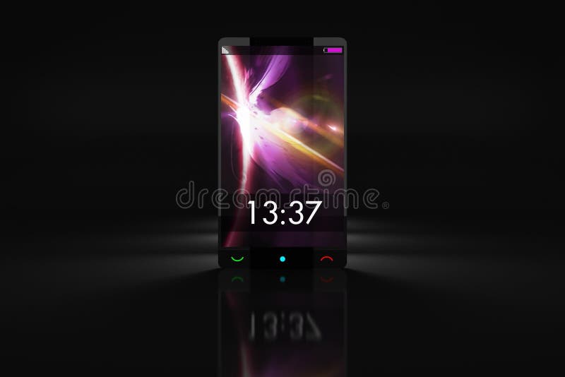 3D Render Smartphone stock illustration