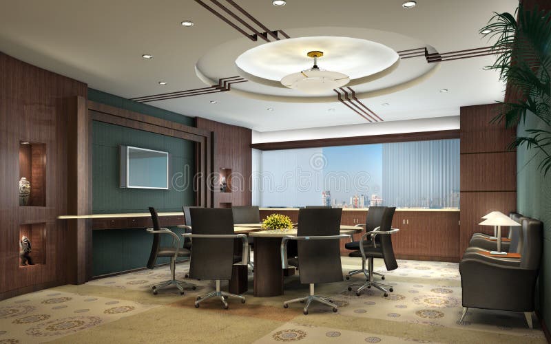 3D rendering of a Conference room