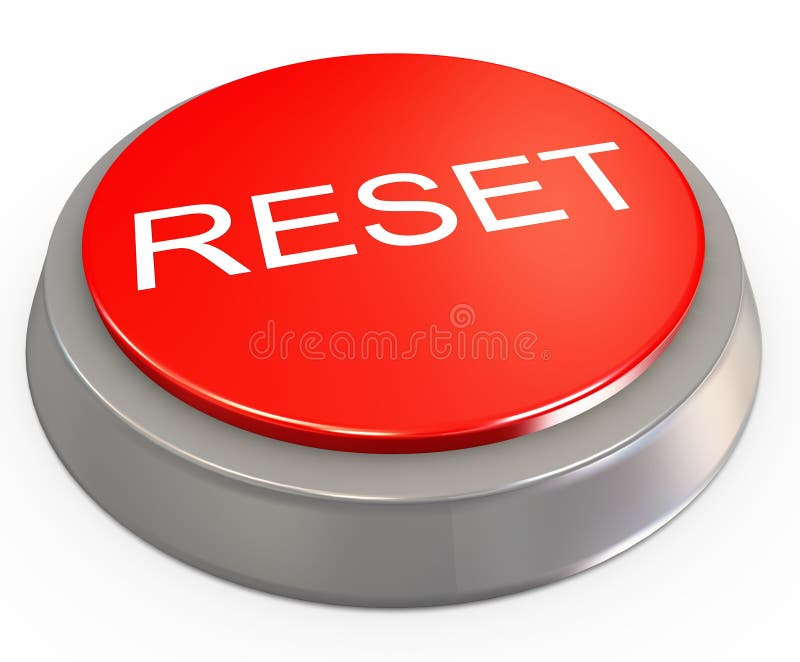 3d reset button stock illustration. Illustration of modern - 22085665